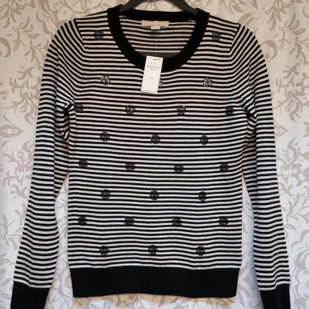 XS Banana Republic Striped Sweater NWT